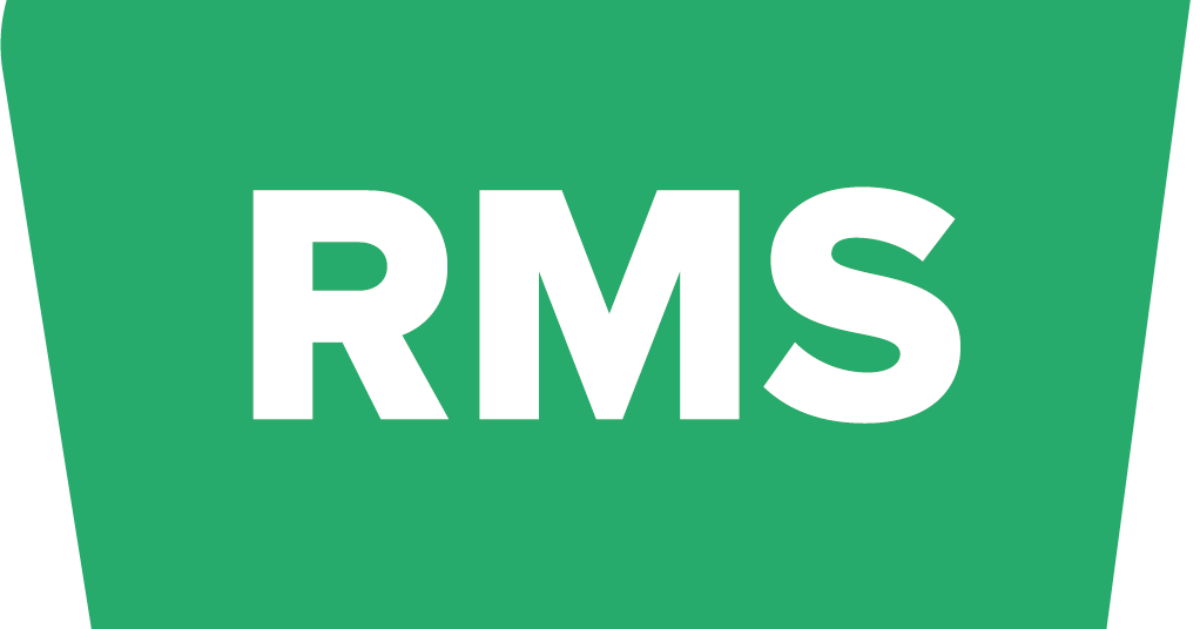 Rms letter logo design on white background Vector Image